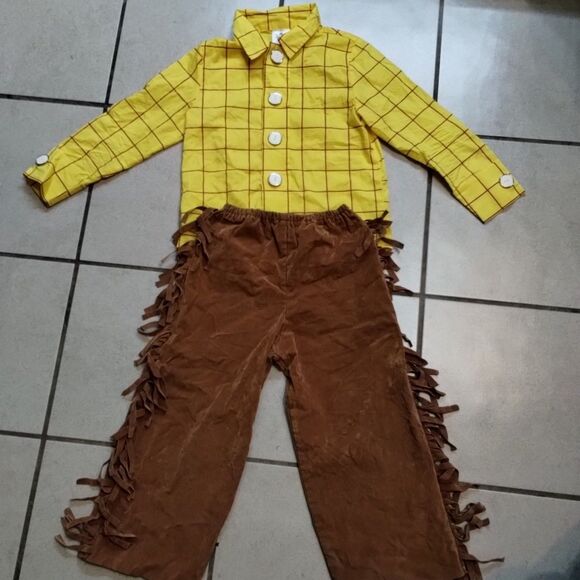 Disney toy story Woody Costume Size 5/6 Youth Dress Up Halloween READ - Picture 1 of 8